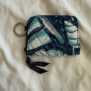 Like New Vera Bradley Petite Zip RFID Wallet in Shore Enough